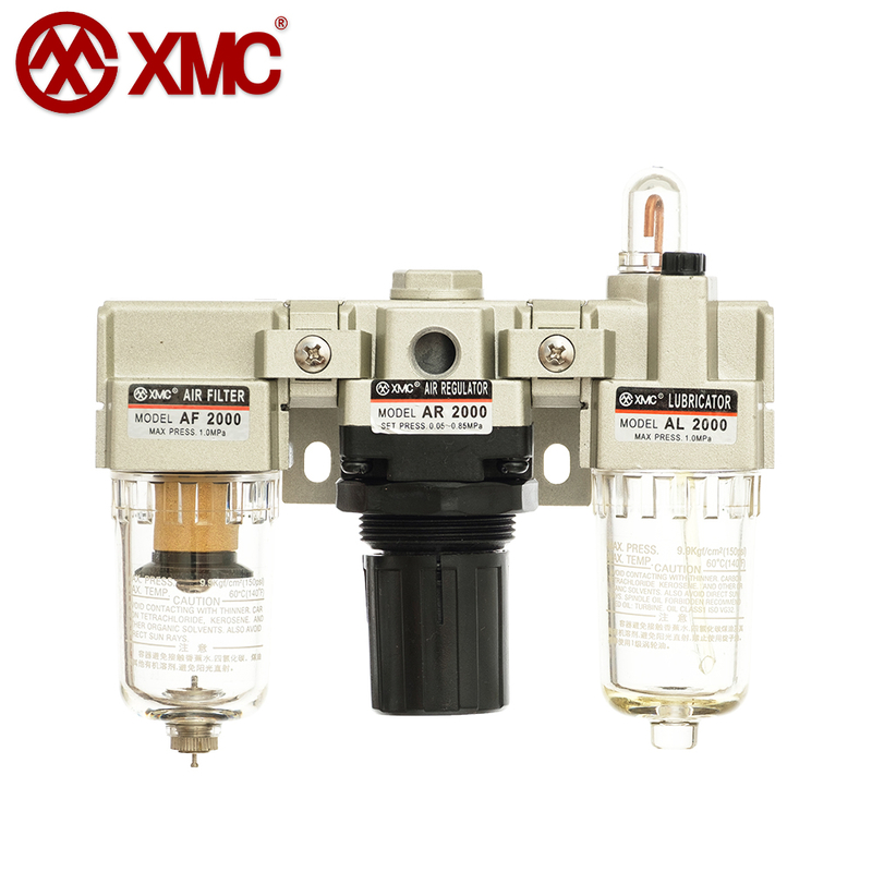 AC2000-01/02_Air Triple-Link Unit (3 Combination Unit, F+R+L)_A Series Air Source Treatment Units_XMC (HUAYI) Pneumatic
