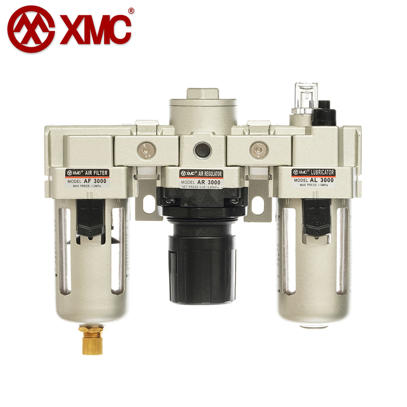 AC3000-02/03_Air Triple-Link Unit (3 Combination Unit, F+R+L)_A Series Air Source Treatment Units_XMC (HUAYI) Pneumatic